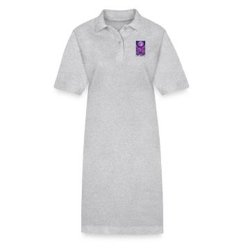 Tarot Cards Tarot Card The Moon The Moon - Stanley/Stella PAIGER Organic Women’s Polo Dress - heather grey - Front