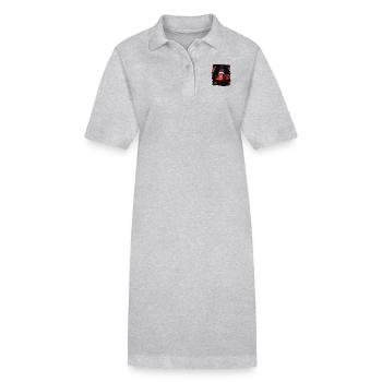 Clownfish Clownfische Clownfisch - Stanley/Stella Frauen Bio-Polokleid PAIGER - Grau meliert - Vorne