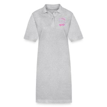 Data Science Mädchen Frau - Stanley/Stella Frauen Bio-Polokleid PAIGER - Grau meliert - Vorne