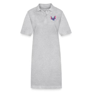 Chauve-souris Chauve-souris - Robe polo bio PAIGER Stanley/Stella Femme - gris chiné - Devant