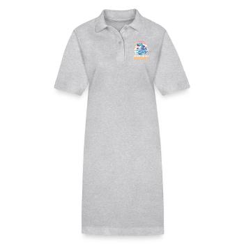 Dolphin Delfine Delfin - Stanley/Stella Frauen Bio-Polokleid PAIGER - Grau meliert - Vorne