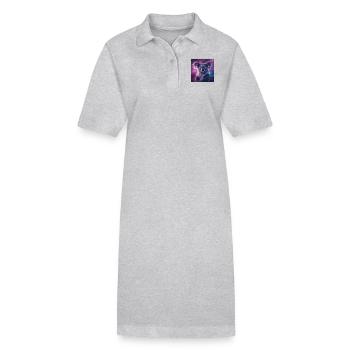 Koala - Stanley/Stella Frauen Bio-Polokleid PAIGER - Grau meliert - Vorne