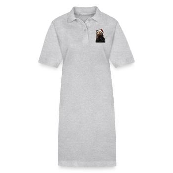 Porter - Robe polo bio PAIGER Stanley/Stella Femme - gris chiné - Devant