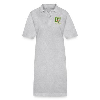 URBAN DZ - Robe polo bio PAIGER Stanley/Stella Femme - gris chiné - Devant