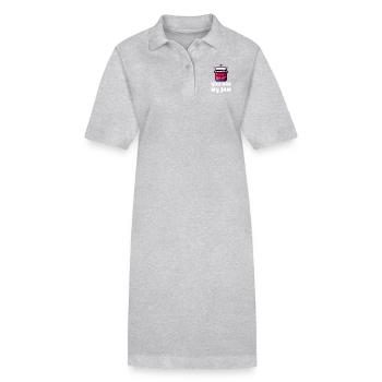 Niedliches "Du bist meine Marmelade"-Wortspiel - Stanley/Stella Frauen Bio-Polokleid PAIGER - Grau meliert - Vorne