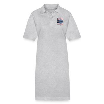 Japan - Stanley/Stella PAIGER Organic Women’s Polo Dress - heather grey - Front