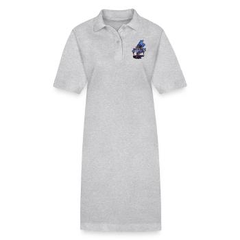 Klavier - Stanley/Stella Frauen Bio-Polokleid PAIGER - Grau meliert - Vorne