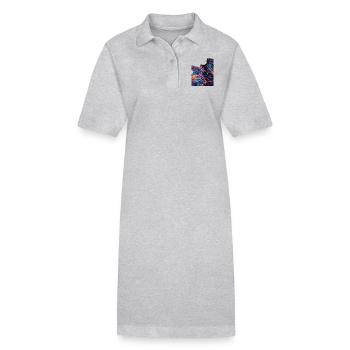 Klavier - Stanley/Stella Frauen Bio-Polokleid PAIGER - Grau meliert - Vorne