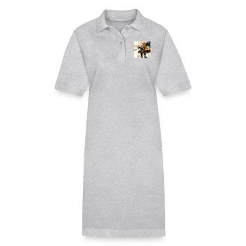 Klavier - Stanley/Stella Frauen Bio-Polokleid PAIGER - Grau meliert - Vorne