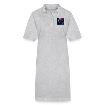 Akkordeon - Stanley/Stella Frauen Bio-Polokleid PAIGER - Grau meliert - Vorne