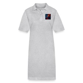 Banjo - Robe polo bio PAIGER Stanley/Stella Femme - gris chiné - Devant