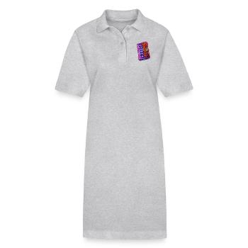 Akkordeon - Stanley/Stella Frauen Bio-Polokleid PAIGER - Grau meliert - Vorne