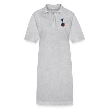 Banjo - Stanley/Stella Frauen Bio-Polokleid PAIGER - Grau meliert - Vorne