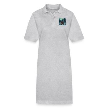 Akkordeon - Stanley/Stella Frauen Bio-Polokleid PAIGER - Grau meliert - Vorne