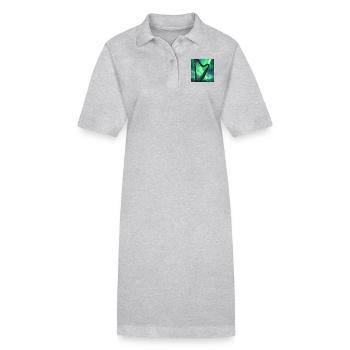 Harfe - Stanley/Stella Frauen Bio-Polokleid PAIGER - Grau meliert - Vorne