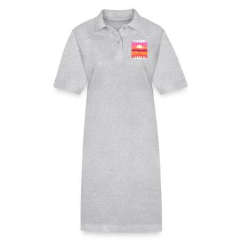 SUNSET DESIGN - Stanley/Stella Frauen Bio-Polokleid PAIGER - Grau meliert - Vorne