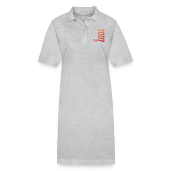 18th Birthday Boy Girls Limited Edition 2007 - Stanley/Stella PAIGER Organic Women’s Polo Dress - heather grey - Front