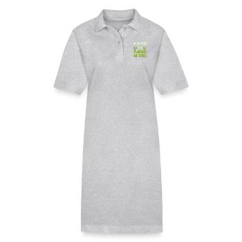 Keep The Planet Green Earth Day Planet - Stanley/Stella Frauen Bio-Polokleid PAIGER - Grau meliert - Vorne