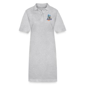 Hamburg Hamburger Deern North German Seagull Beanie - Stanley/Stella PAIGER Organic Women’s Polo Dress - heather grey - Front