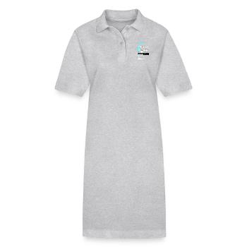 Logo Fischinger-Online groß mit URL - Stanley/Stella Frauen Bio-Polokleid PAIGER - Grau meliert - Vorne