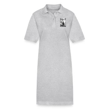 Tournée européenne - Black Death - Robe polo bio PAIGER Stanley/Stella Femme - gris chiné - Devant