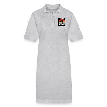 Super Papa - Stanley/Stella Frauen Bio-Polokleid PAIGER - Grau meliert - Vorne