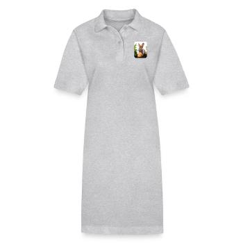Osterhase - Stanley/Stella Frauen Bio-Polokleid PAIGER - Grau meliert - Vorne