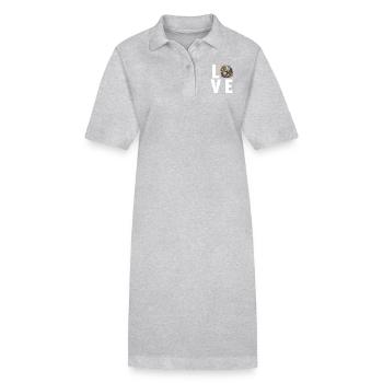 Rentiere Rentier - Stanley/Stella Frauen Bio-Polokleid PAIGER - Grau meliert - Vorne