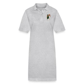 Beagle - Stanley/Stella Frauen Bio-Polokleid PAIGER - Grau meliert - Vorne
