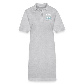 Nettoyant Lover Cleaner - Robe polo bio PAIGER Stanley/Stella Femme - gris chiné - Devant
