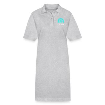 Trouble anxieux Trouble anxieux - Robe polo bio PAIGER Stanley/Stella Femme - gris chiné - Devant