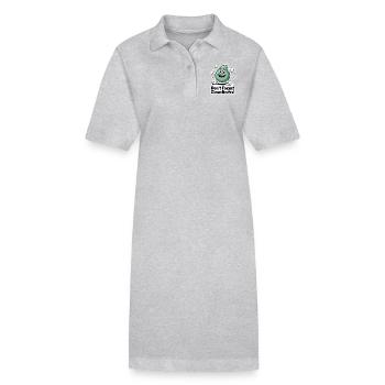 CROTTES DE NEZ, N’OUBLIEZ PAS LA PROPRETÉ - Robe polo bio PAIGER Stanley/Stella Femme - gris chiné - Devant