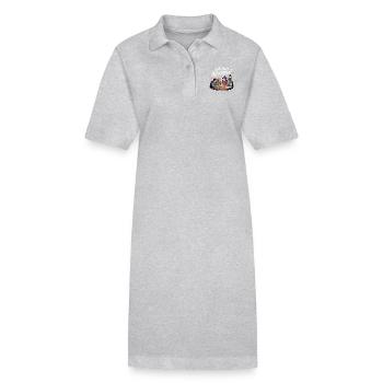PLAYING CARD - Stanley/Stella PAIGER Organic Women’s Polo Dress - heather grey - Front