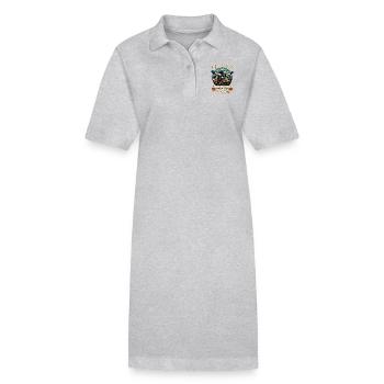 Parachutisme Le ciel n’est pas ma limite Loves Skydive - Robe polo bio PAIGER Stanley/Stella Femme - gris chiné - Devant