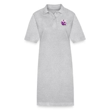 Gym de musculation - Robe polo bio PAIGER Stanley/Stella Femme - gris chiné - Devant