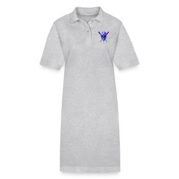 Baseball Skull Batte de Baseball - Robe polo bio PAIGER Stanley/Stella Femme - gris chiné - Devant
