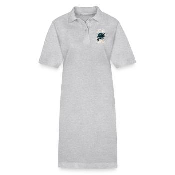 Nicht Alle Helden Tragen Capes Flossen Taucher - Stanley/Stella Frauen Bio-Polokleid PAIGER - Grau meliert - Vorne