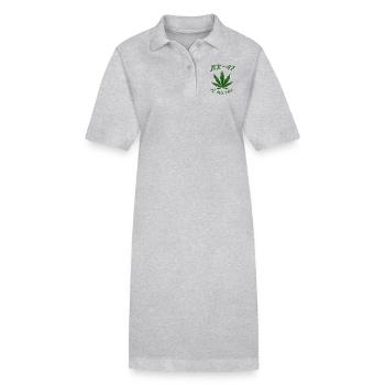 AK - 47 est. since 1992 - Stanley/Stella Frauen Bio-Polokleid PAIGER - Grau meliert - Vorne