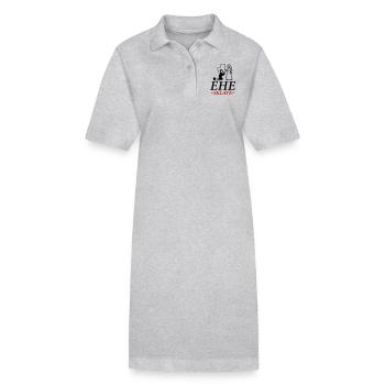 Ehesklave Hochzeit Brautpaar - Stanley/Stella Frauen Bio-Polokleid PAIGER - Grau meliert - Vorne
