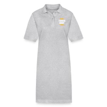 Thunder Buddy - Stanley/Stella PAIGER Organic Women’s Polo Dress - heather grey - Front