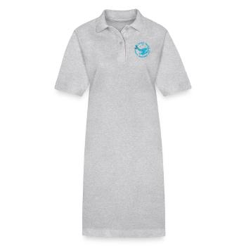 Living That Whale Watching Life Whale Lover Gifts - Stanley/Stella Frauen Bio-Polokleid PAIGER - Grau meliert - Vorne