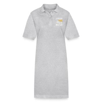 I can't I Match - Stanley/Stella PAIGER Organic Women’s Polo Dress - heather grey - Front