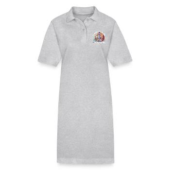 CHEMISTS HAVE ALL THE SOLUTIONS - Stanley/Stella PAIGER Organic Women’s Polo Dress - heather grey - Front