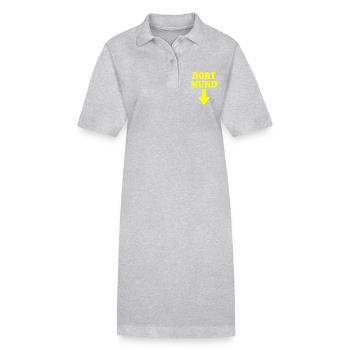 dort mund - Stanley/Stella Frauen Bio-Polokleid PAIGER - Grau meliert - Vorne