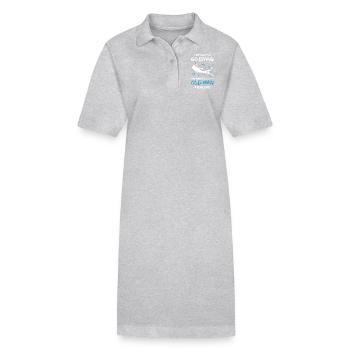 Scuba Diving Ignore Old Man Problems - Stanley/Stella Frauen Bio-Polokleid PAIGER - Grau meliert - Vorne