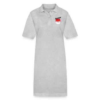 Franken - Stanley/Stella Frauen Bio-Polokleid PAIGER - Grau meliert - Vorne