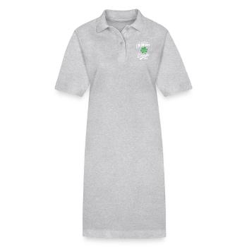 St. Patrick's Day T-shirt - Stanley/Stella PAIGER Organic Women’s Polo Dress - heather grey - Front