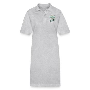 JGA BRAEUTIGAM - Ingenieur - Version Auch - petrol - Stanley/Stella Frauen Bio-Polokleid PAIGER - Grau meliert - Vorne