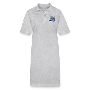 magdeburg an der elbe - Stanley/Stella Frauen Bio-Polokleid PAIGER - Grau meliert - Vorne