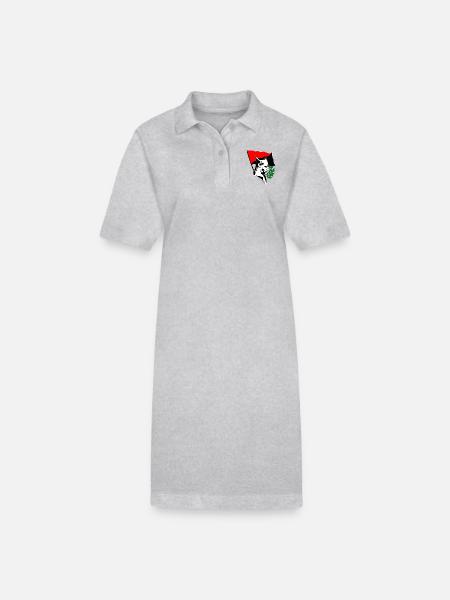 Durruti - Anarchy Flag - Stanley/Stella Frauen Bio-Polokleid PAIGER - Grau meliert